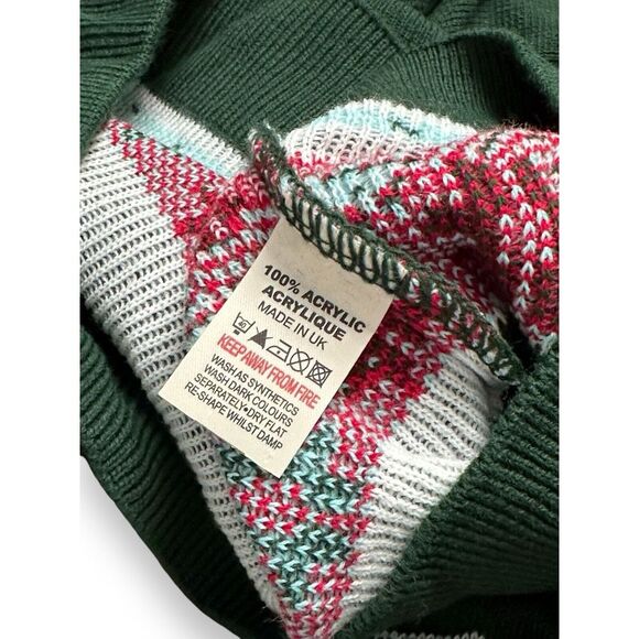 NWT Scooby Doo Mens Knitted Christmas Munchies Pullover Green Acrylic Sweater S - Picture 8 of 12